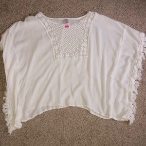 White flowy shirt